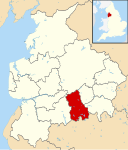 Blackburn with Darwen UK locator map